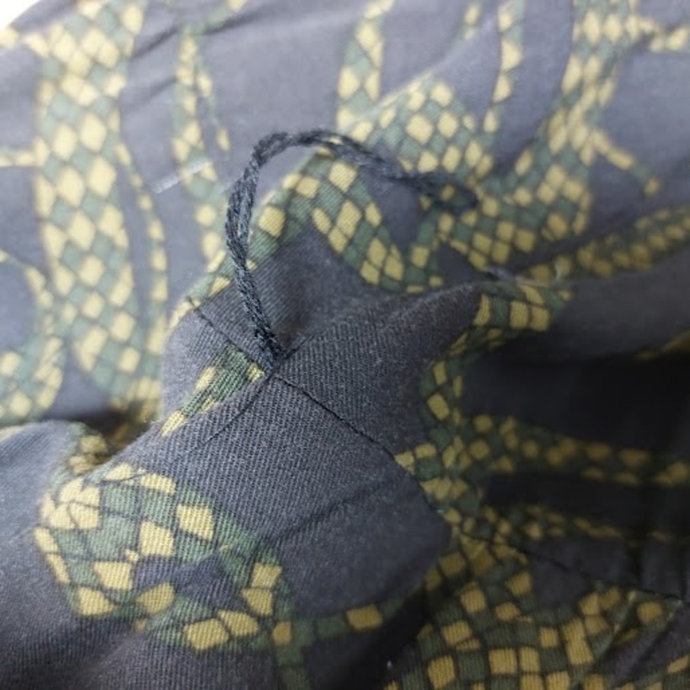 Richard Allen x H&M Shirt Dress Women's Size 4 Grey Green Snake Print Maxi Mod - Picture 8 of 11